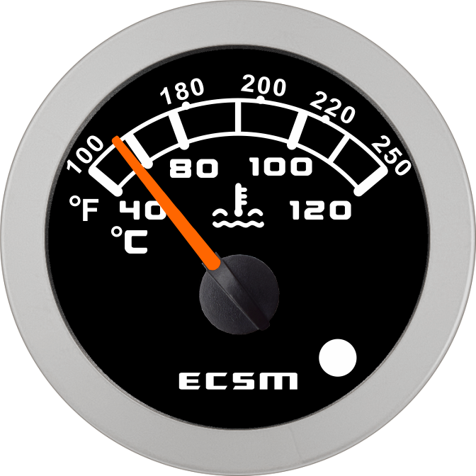 ECT-Water temperature gauge (with high temperature alarm light)