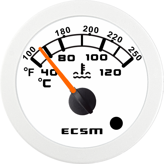 ECT-Water temperature gauge (with high temperature alarm light)