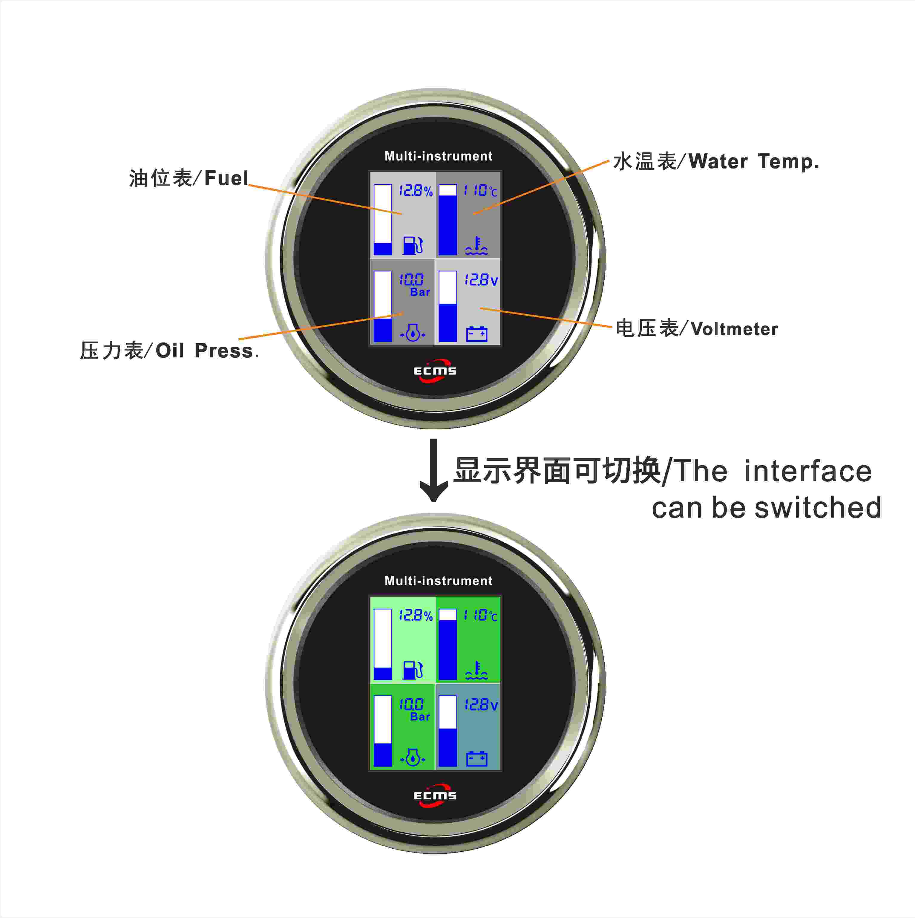 ECP/ECP2-4合1 TFT 多功能儀表